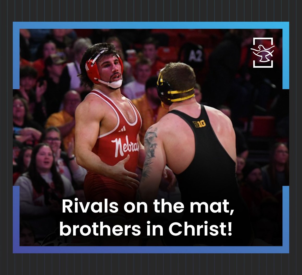 Rivals on the mat,brothers in Christ!