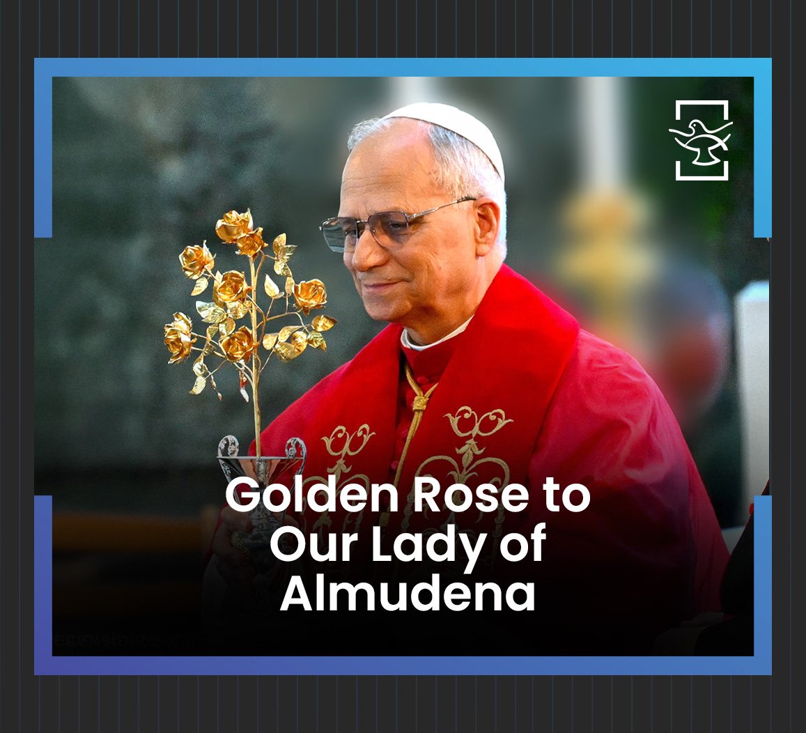 Golden Rose to Our lady Almudena